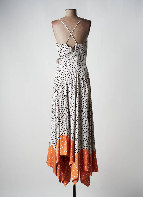 Rochie midi bej AZULU fată