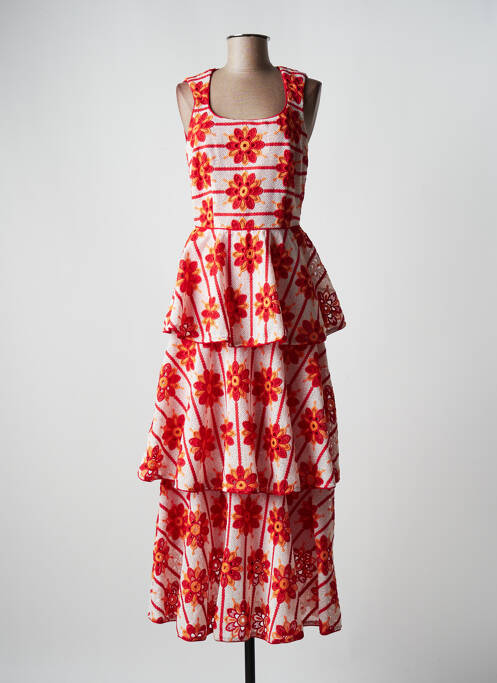 Rochie lungă roșu AZULU femeie