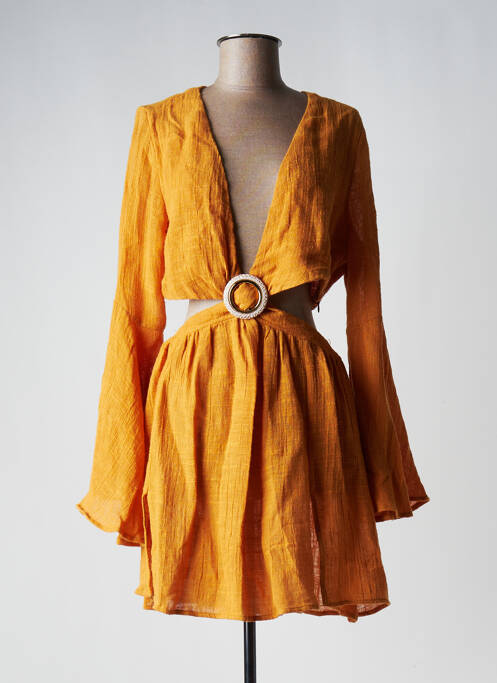 Rochie scurtă galben CHRISTELLE NIMA femeie