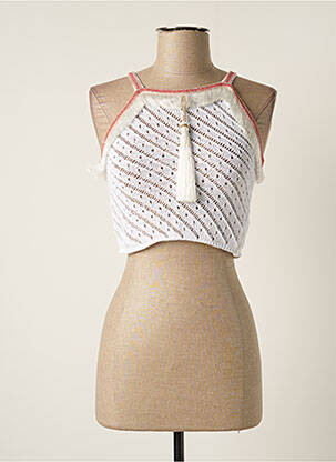 Pulover alb PHO femeie