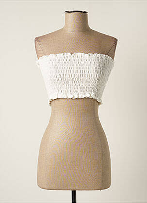 Top alb JENA LEE femeie