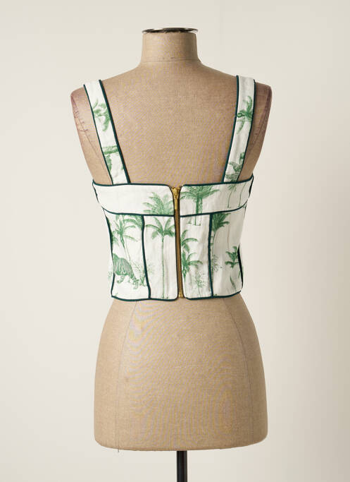 Top alb AZULU femeie