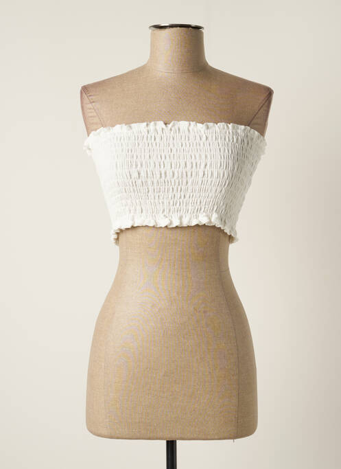 Top alb JENA LEE femeie