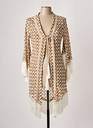 Vestă cu mâneci lungi bej PHO femeie