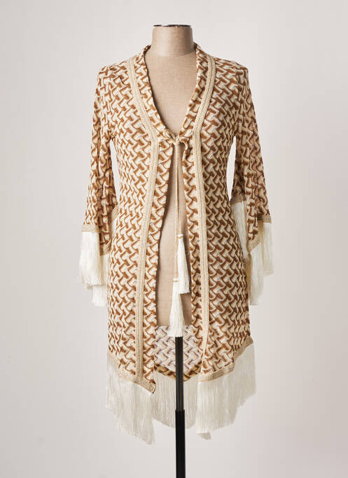 Vestă cu mâneci lungi bej PHO femeie