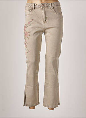 Pantalon drept bej NÜD femeie