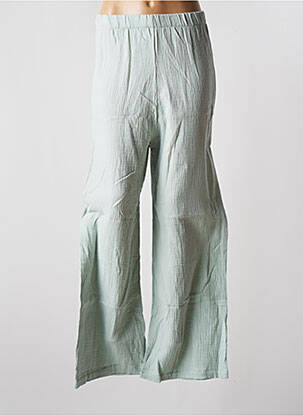 Pantalon larg verde JENA LEE femeie