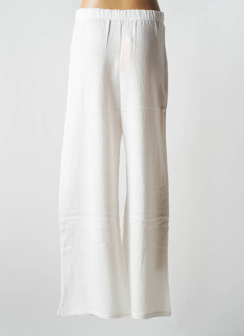 Pantalon larg alb JENA LEE femeie