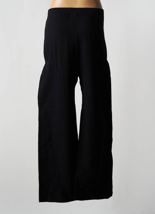 Pantalon larg negru JENA LEE femeie
