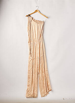 Salopetă-pantalon bej AZULU femeie