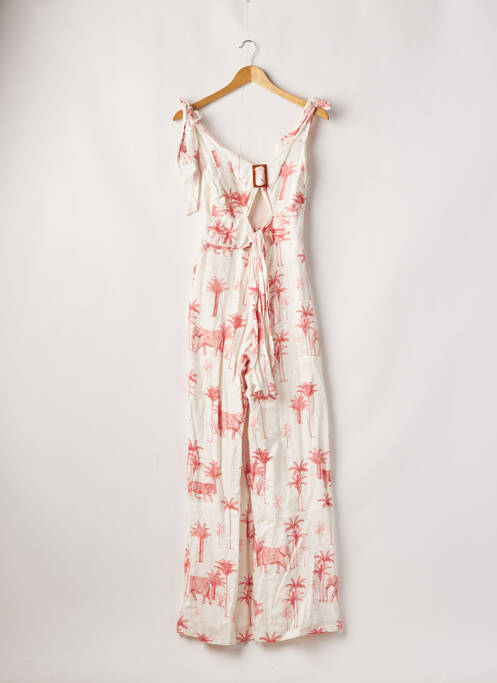 Salopetă-pantalon alb AZULU femeie