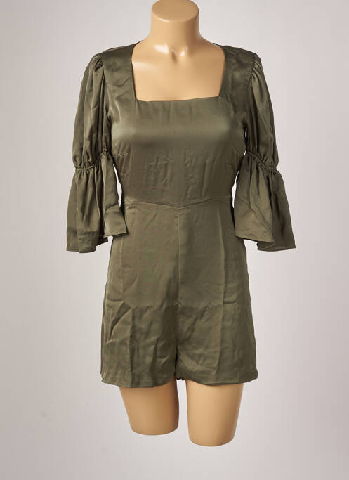 Salopetă scurtă verde AZULU femeie