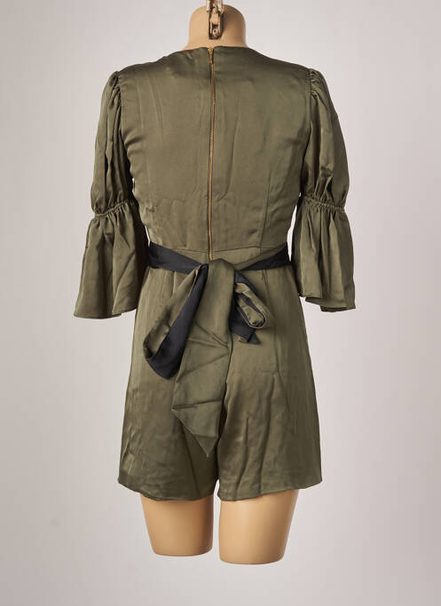 Salopetă scurtă verde AZULU femeie