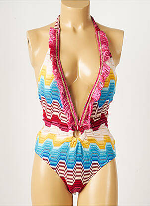 Costum de baie dintr-o singură piesă albastru PHO femeie