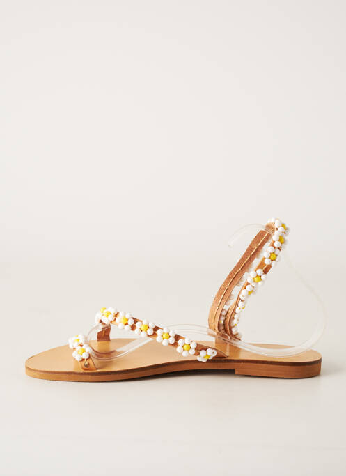 Șlapi alb ELINA LINARDAKI femeie