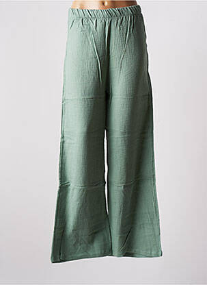 Pantalon larg verde JENA LEE femeie
