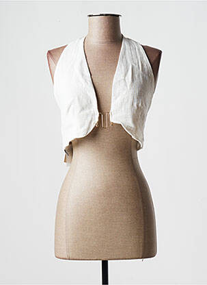 Top alb CHRISTELLE NIMA femeie