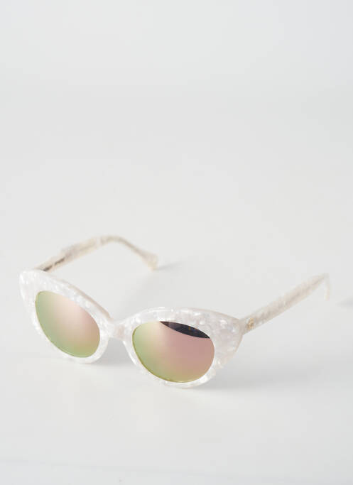 Ochelari de soare alb ROBERI & FRAUD femeie