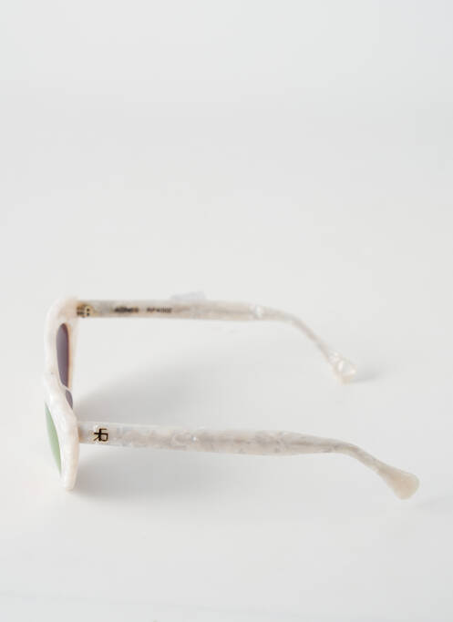 Ochelari de soare alb ROBERI & FRAUD femeie