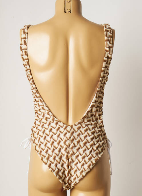 Costum de baie dintr-o singură piesă maro PHO femeie