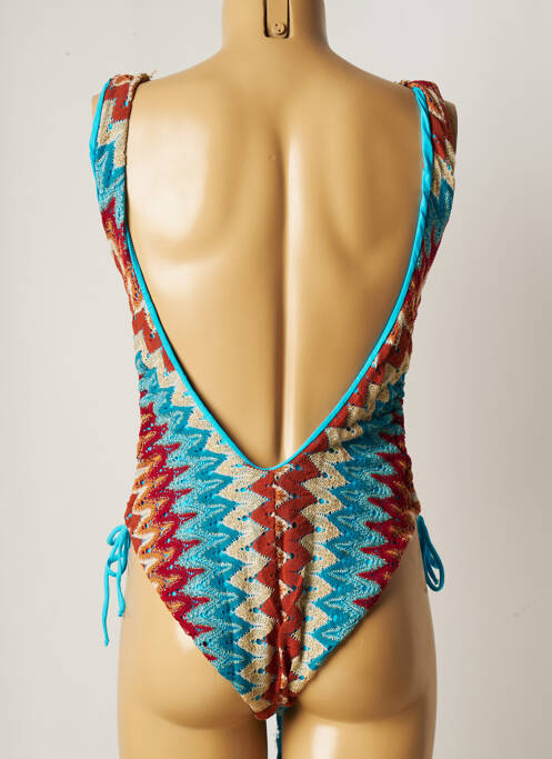 Costum de baie dintr-o singură piesă albastru PHO femeie