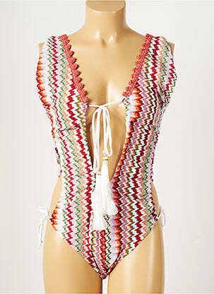 Costum de baie dintr-o singură piesă alb PHO femeie