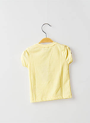 Tricou închidere presată mâneci scurte galben 3 POMMES băiat
