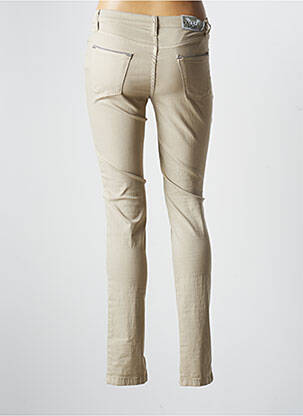 Pantalon slim elasticitate mărime normală bej WALTRON femeie