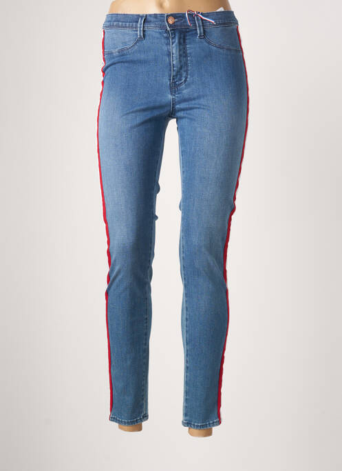 Pantalon slim albastru TEDDY SMITH fată