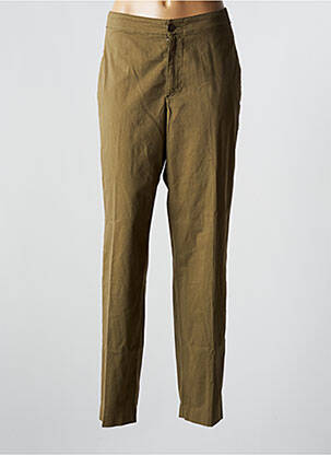 Pantalon drept verde EUROPEAN CULTURE femeie