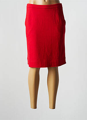 Fustă midi roșu MAJESTIC FILATURES femeie