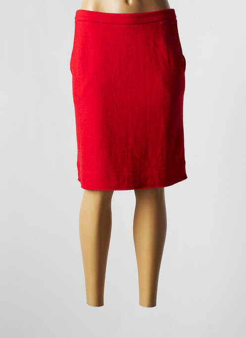 Fustă midi roșu MAJESTIC FILATURES femeie
