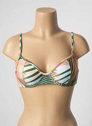 Sutien de costum de baie elasticitate sutien cupe întregi cu decolteu înalt verde SALINAS femeie
