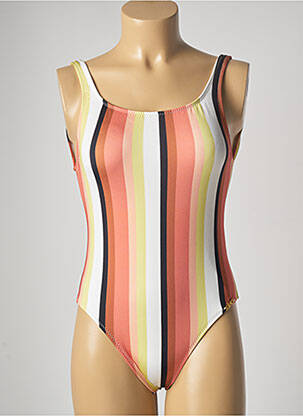 Costum de baie dintr-o singură piesă efect material satinat alb SALINAS femeie