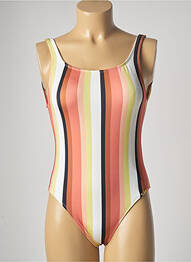 Costum de baie dintr-o singură piesă efect material satinat alb SALINAS femeie