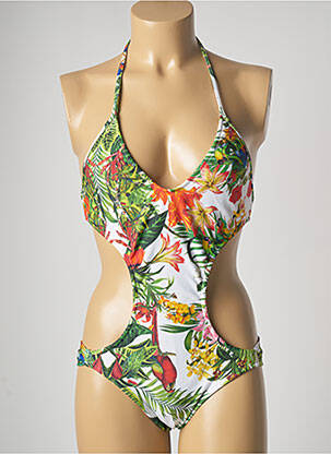 Costum de baie dintr-o singură piesă verde BLUEMAN femeie