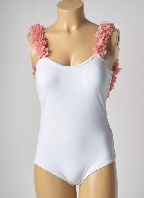 Costum de baie dintr-o singură piesă alb BRAZILIAN BIKINI SHOP femeie