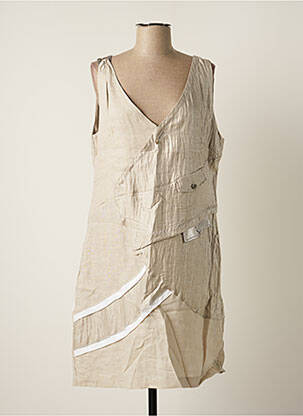 Rochie scurtă bej ELISA CAVALETTI femeie