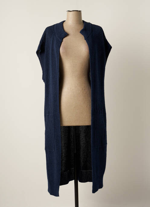 Vestă cu mâneci scurte albastru SIGNE NATURE femeie