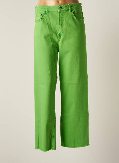 Pantalon larg verde ESPRIT femeie
