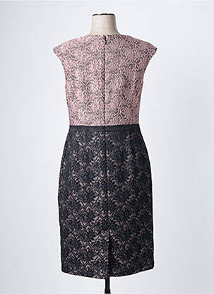 Rochie midi închidere cu fermoar la spate mâneci scurte roz CONCEPT K femeie