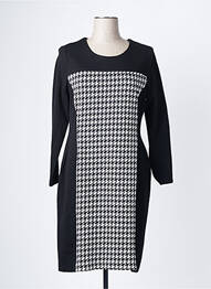 Rochie midi mâneci lungi mâneci lungi negru ANNE KELLY femme