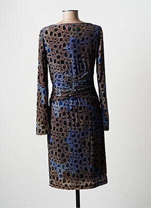 Rochie midi mâneci lungi mâneci lungi albastru EROKE femeie