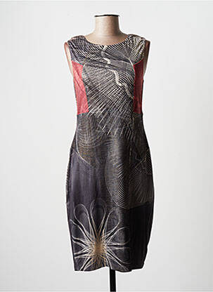 Rochie midi fără mâneci fără mâneci gri EROKE femeie