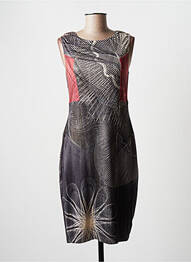 Rochie midi fără mâneci fără mâneci gri EROKE femeie