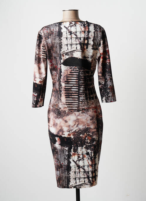 Rochie midi mâneci 3/4 mâneci 3/4 negru EROKE femme