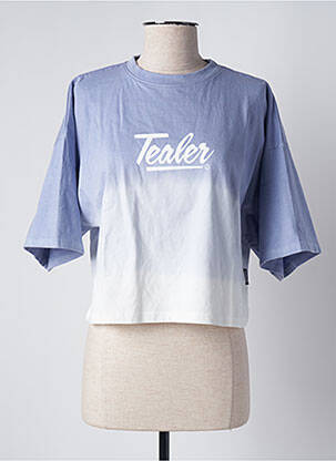 Tricou croială dreaptă mâneci scurte violet TEALER femeie