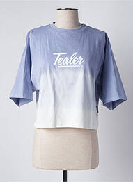 Tricou croială dreaptă mâneci scurte violet TEALER femme