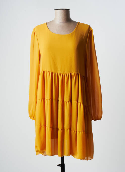 Rochie scurtă mâneci lungi mâneci lungi galben LA PETITE NÎMOISE femme