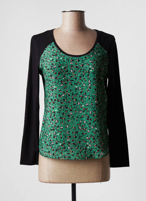 Tricou verde FELINO femeie